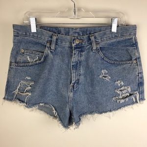 Vintage WRANGLER Cut Off Denim Mom Shorts 90’s